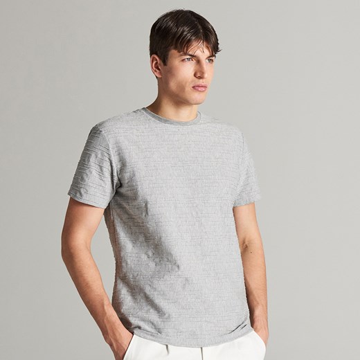 T-shirt męski Reserved bez wzorów z krótkim rękawem casual 
