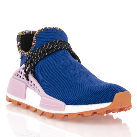 Buty sportowe męskie Adidas pharrell williams niebieskie na wiosnę sznurowane 