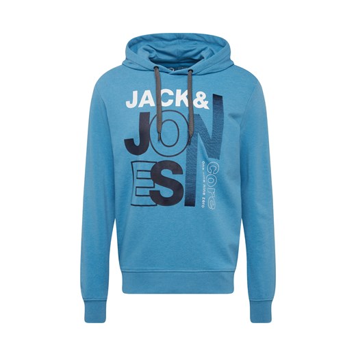 Bluza męska Jack & Jones jesienna niebieska młodzieżowa dresowa 