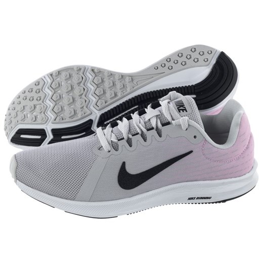 Buty sportowe damskie Nike dla biegaczy downshifter bez wzorów sznurowane 