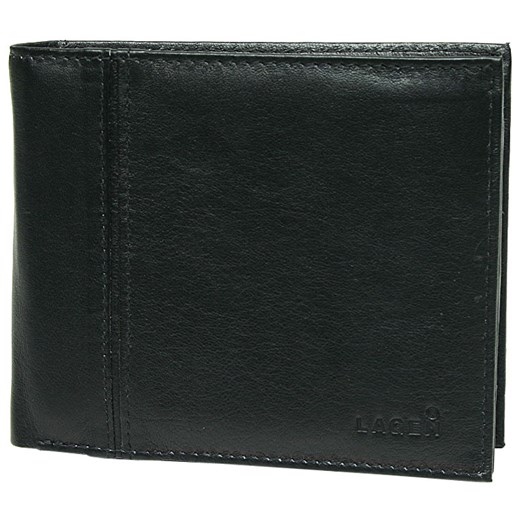 Lagen Mens czarny skórzany portfel Czarny PW-521-1, BEZPŁATNY ODBIÓR: WROCŁAW! Lagen   Mall