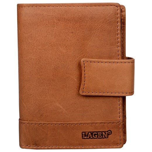 Lagen Mężczyzna brązowy skórzany portfel Brown 27 V / V, BEZPŁATNY ODBIÓR: WROCŁAW! Lagen   Mall