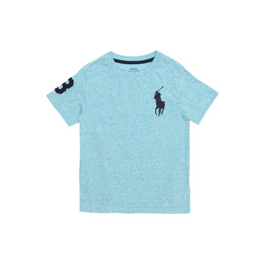T-shirt chłopięce Polo Ralph Lauren niebieski z jerseyu 