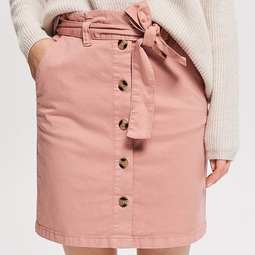 Spódnica różowa Reserved bez wzorów 