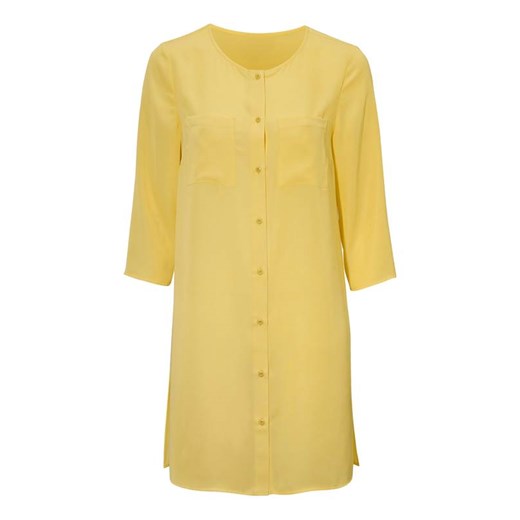 Koszula damska Cellbes bez wzorów żółta z długimi rękawami 