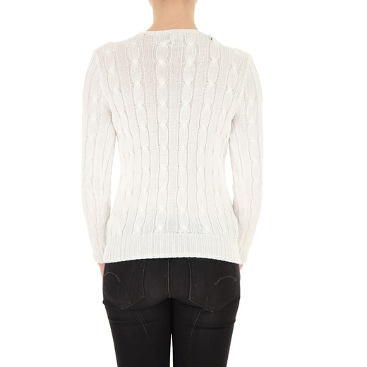 Ralph Lauren Sweter dla Kobiet Na Wyprzedaży, biały, Bawełna, 2021, 44 M