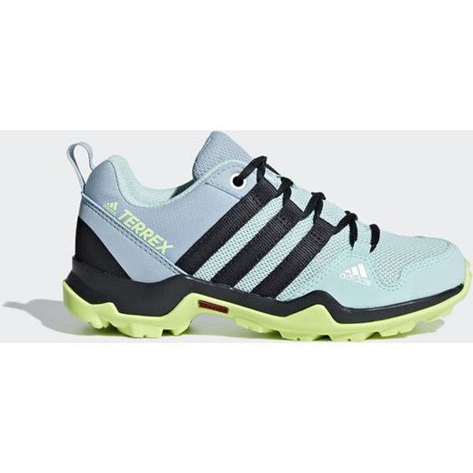 Buty trekkingowe damskie Adidas sznurowane sportowe na płaskiej podeszwie bez wzorów 