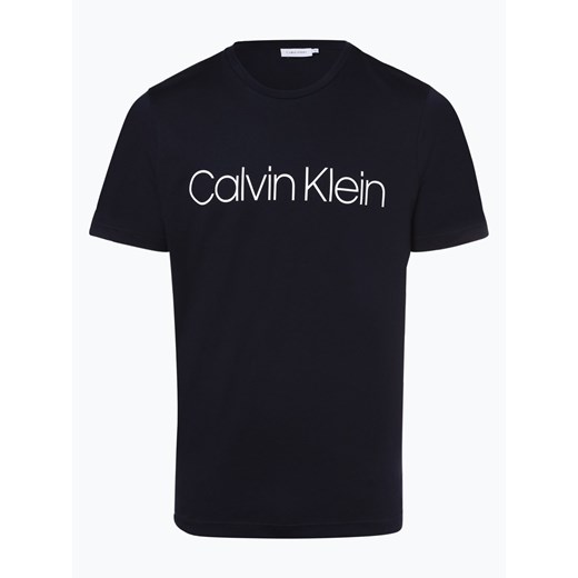 T-shirt męski Calvin Klein młodzieżowy z krótkimi rękawami z napisami 