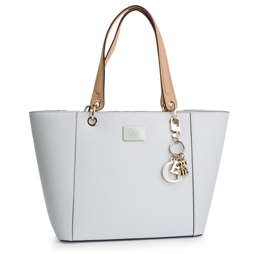 Shopper bag Guess matowa bez dodatków duża elegancka na ramię 