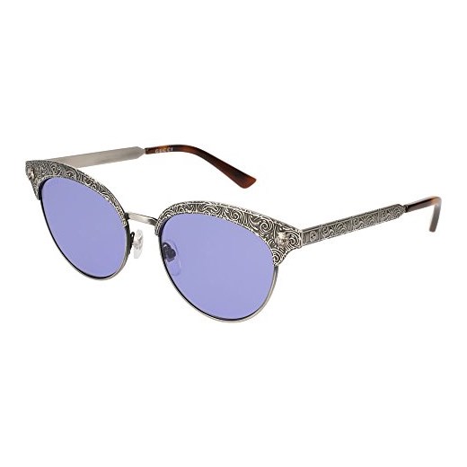 Okulary przeciwsłoneczne Gucci gg0220s Light Ruthenium/Lilac damskie okulary Gucci  sprawdź dostępne rozmiary Amazon