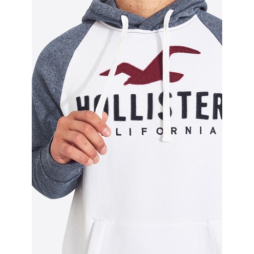 Bluza męska Hollister dresowa biała jesienna 