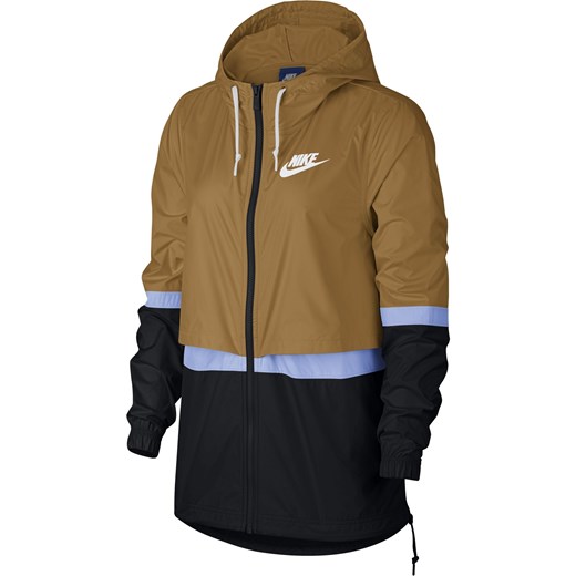 Brązowa kurtka sportowa Nike gładka 