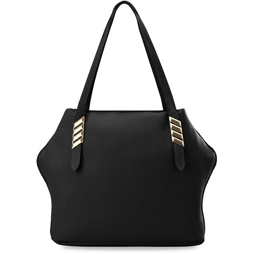 Shopper bag matowa mieszcząca a5 ze skóry ekologicznej elegancka bez dodatków na ramię 