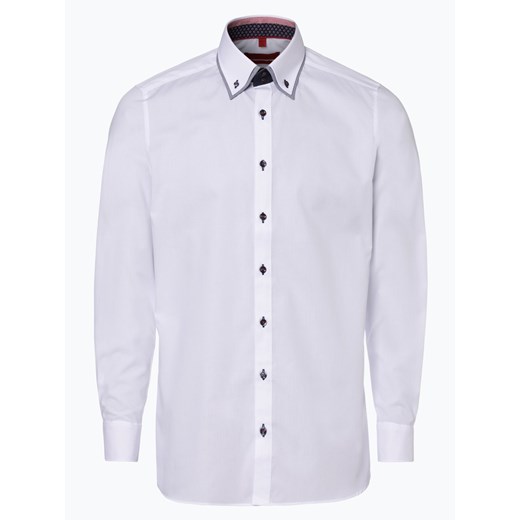 Koszula męska biała Finshley & Harding bez wzorów z kołnierzykiem button down 