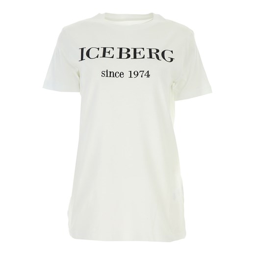 Iceberg Koszulka dla Kobiet Na Wyprzedaży, biały, Bawełna, 2019, 38 40