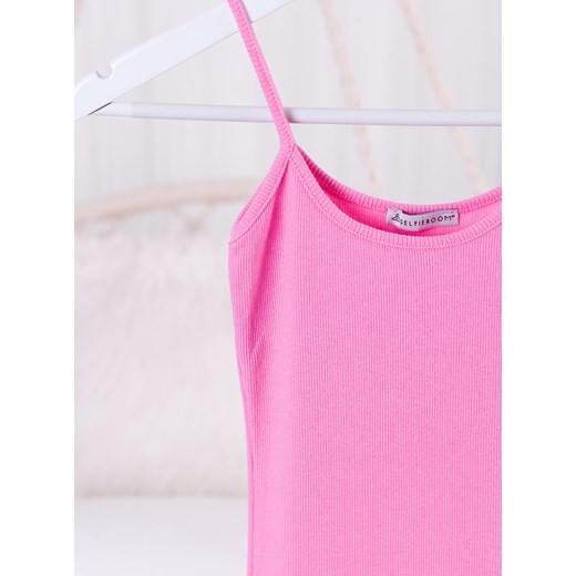 Sukienka BETA BASIC na ramiączkach - baby pink