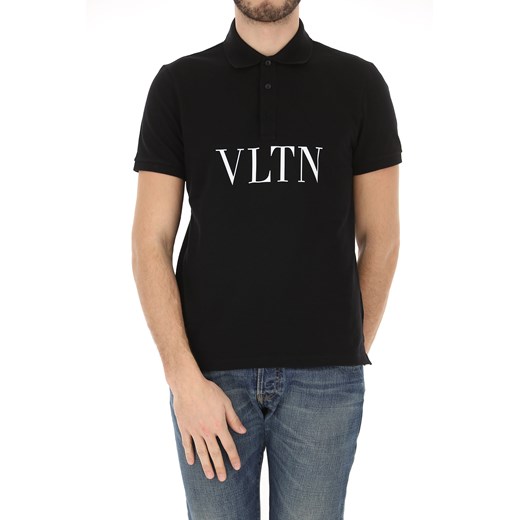 T-shirt męski czarny Valentino z krótkimi rękawami 