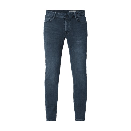 Jeansy męskie Review jeansowe gładkie 