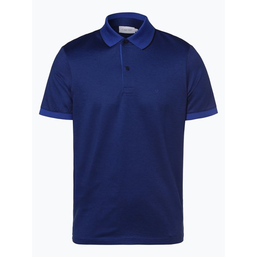 Calvin Klein - Męska koszulka polo, niebieski  Calvin Klein S vangraaf
