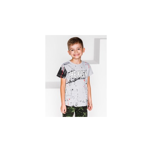 Koszulka dziecięca z nadrukiem KS020 - szara