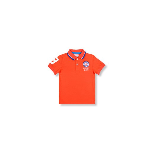 Koszulka dziecięca polo z nadrukiem KS007 - pomarańczowa