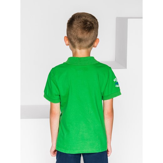 Koszulka dziecięca polo z nadrukiem KS030 - zielona