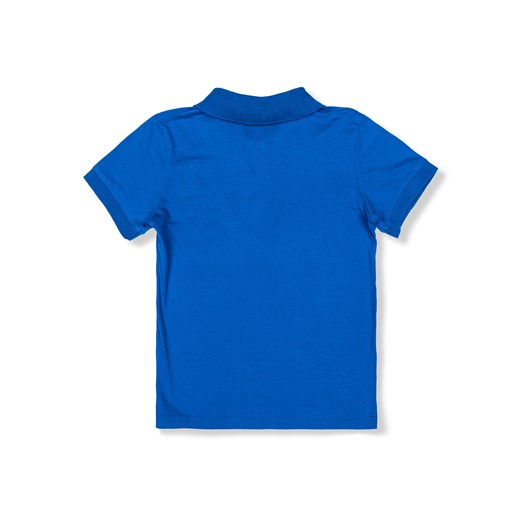Koszulka dziecięca polo z nadrukiem KS027 - niebieska