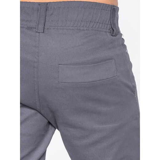 Spodnie męskie joggery P480 - szare