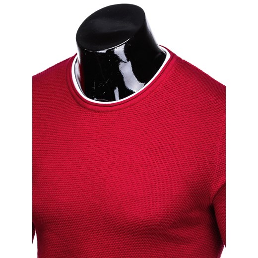 Czerwony sweter męski Ombre Clothing 