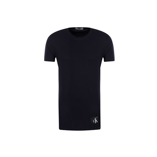 Czarny t-shirt męski Calvin Klein z krótkim rękawem 