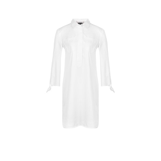 Sukienka Tommy Hilfiger biała na urodziny koszulowa 