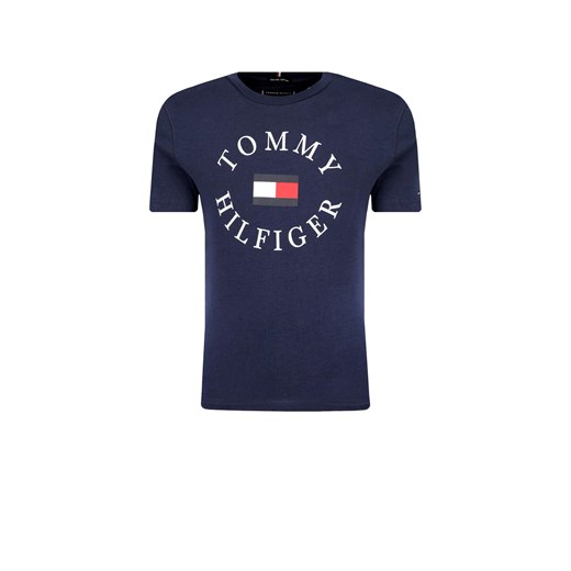 T-shirt chłopięce Tommy Hilfiger niebieski z krótkim rękawem 