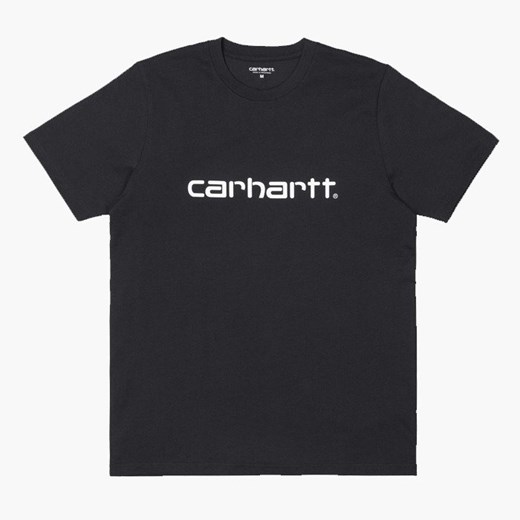 Czarny t-shirt męski Carhartt Wip z krótkim rękawem bawełniany 