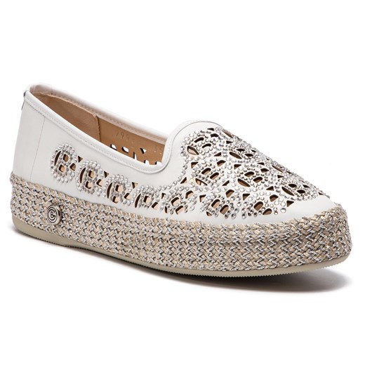 Espadryle damskie Baldinini wiosenne ze skóry bez zapięcia