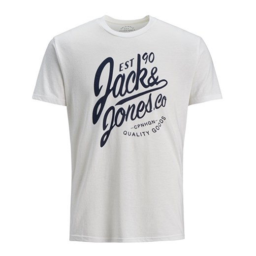 Jack&Jones Męski T-shirt męski Knit PL55 / CO35 / VI10 Cloud Dancer (rozmiar S), BEZPŁATNY ODBIÓR: WROCŁAW! Jack & Jones   Mall