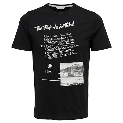 ONLY&SONS Koszulka męska Einar Camp Ss z dopasowanym Tee Black (rozmiar S), BEZPŁATNY ODBIÓR: WROCŁAW!  Only&sons  Mall