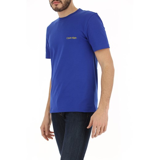 T-shirt męski Calvin Klein z krótkimi rękawami casual jesienny 