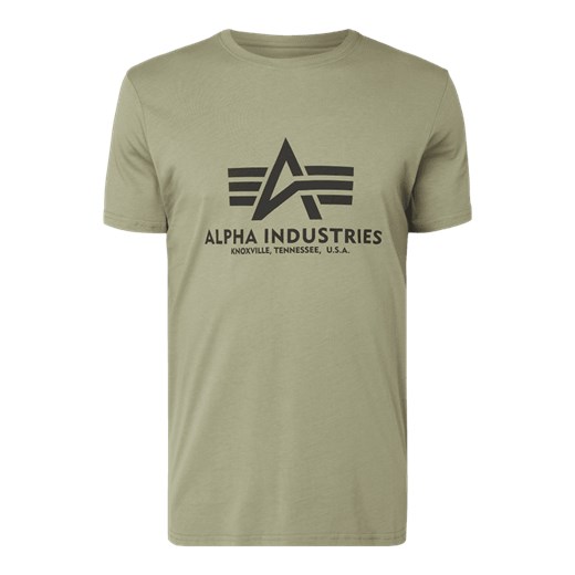 T-shirt z nadrukiem z logo  Alpha Industries L Peek&Cloppenburg 