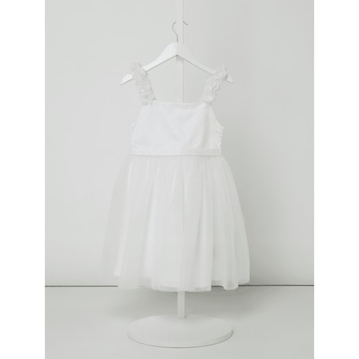 Sukienka dziewczęca Chi Chi London tiulowa biała z aplikacjami  
