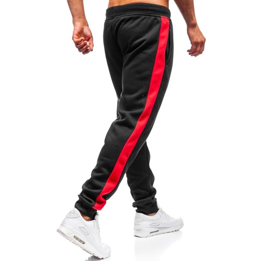 Spodnie dresowe joggery męskie czarne Denley KZ07  Denley XL promocja  