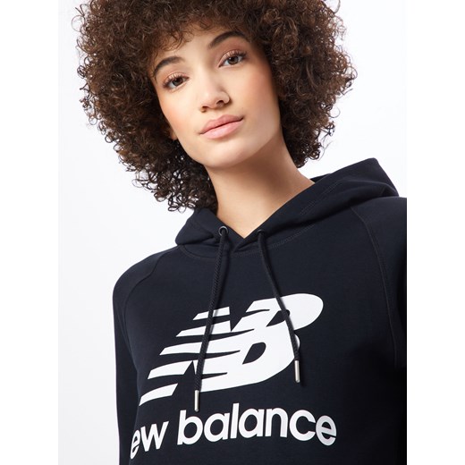 Bluza damska New Balance z napisami dresowa krótka 