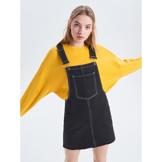 Cropp - Gładka bluza oversize - żółty ze sklepu Cropp w kategorii Bluzy damskie - zdjęcie 63313456