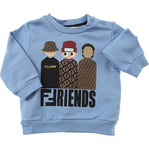 Odzież dla niemowląt Fendi niebieska chłopięca na zimę 