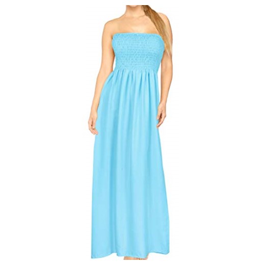 La leeladamen sukienka Opaque Lang -  sukienka wiązana błękitny