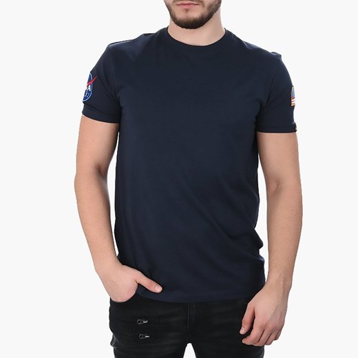 T-shirt męski Alpha Industries z krótkimi rękawami bez wzorów 