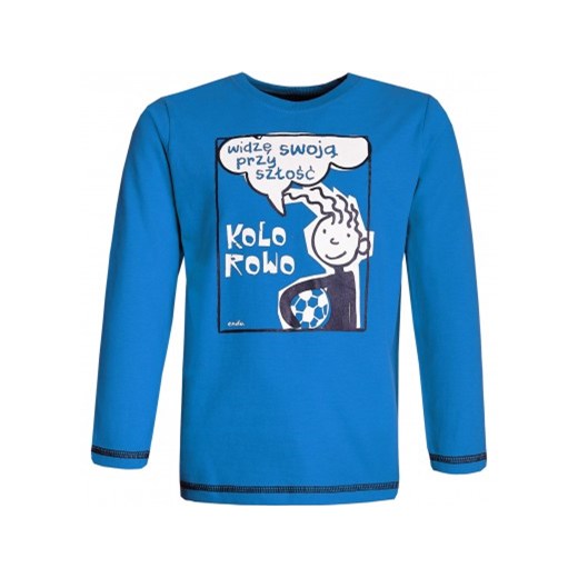 "Widzę swoją przyszłość kolorowo" T-shirt z długim rękawem dla chłopca 3-8 lat Endo  104 okazyjna cena endo.pl 