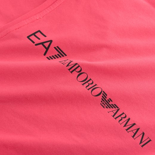 Różowa bluzka sportowa Ea7 Emporio Armani na wiosnę 