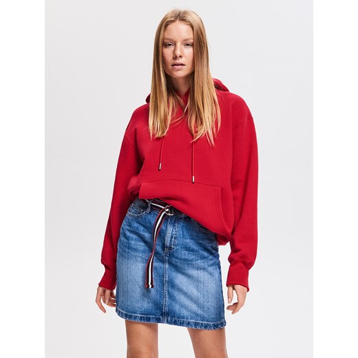 Spódnica czerwona Reserved jeansowa 