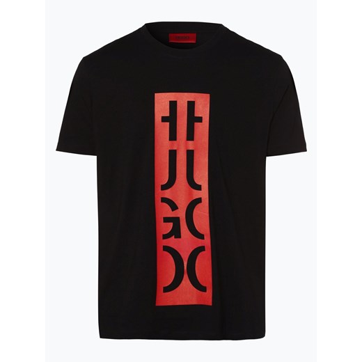 T-shirt męski Hugo Boss czarny jesienny 