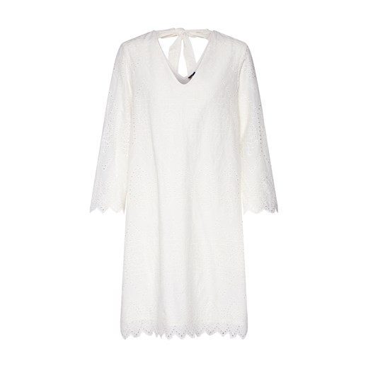 Sukienka biała Vero Moda bez wzorów prosta z długim rękawem mini 